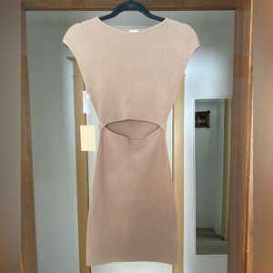 Aritzia Cut-Out Knit Dress